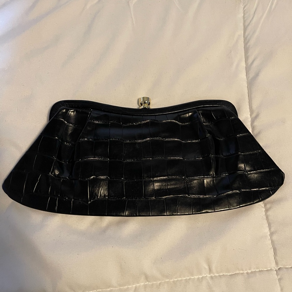 Banana Republic Croc Effect Clutch
